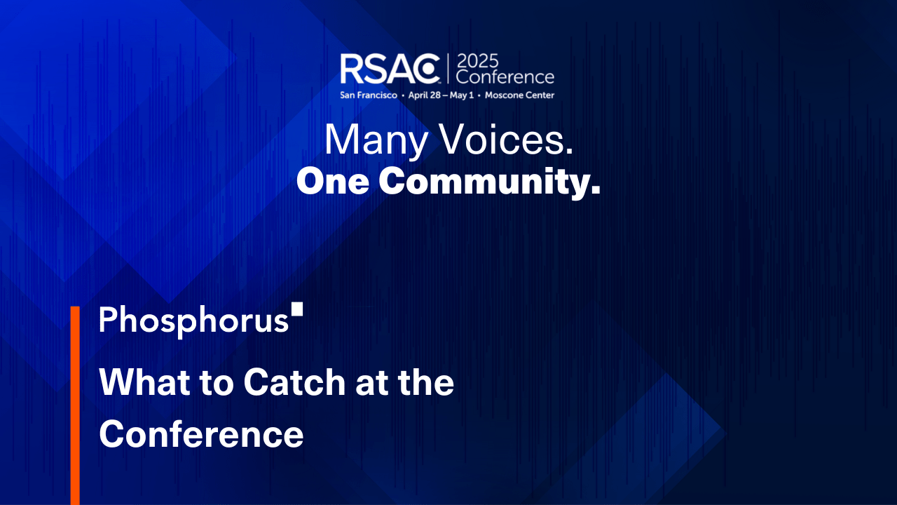 RSAC slogan over the Phosphorus event background. A blog headline.