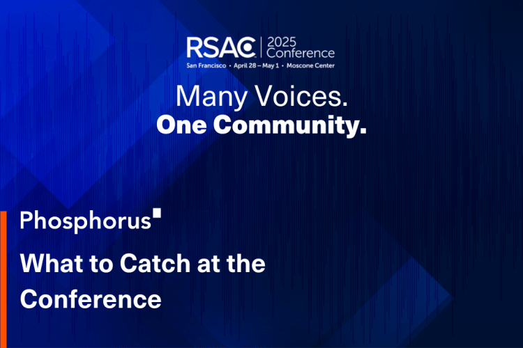 RSAC slogan over the Phosphorus event background. A blog headline.
