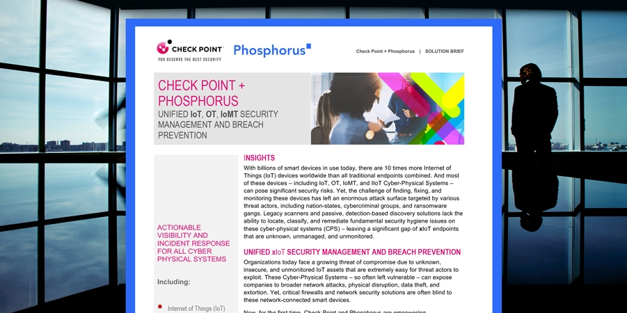 Phosphorus + Check Point Integration Brief